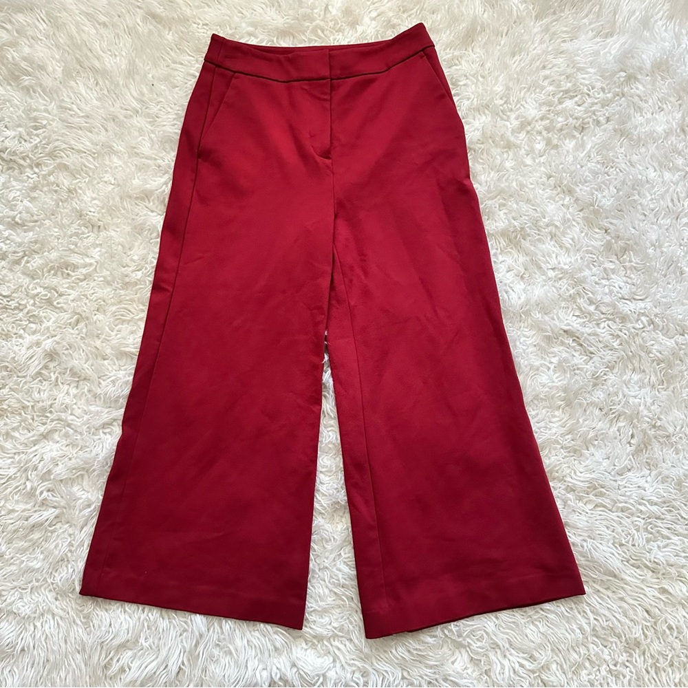 Boden Women's Wide Leg Pants in Cabernet Red